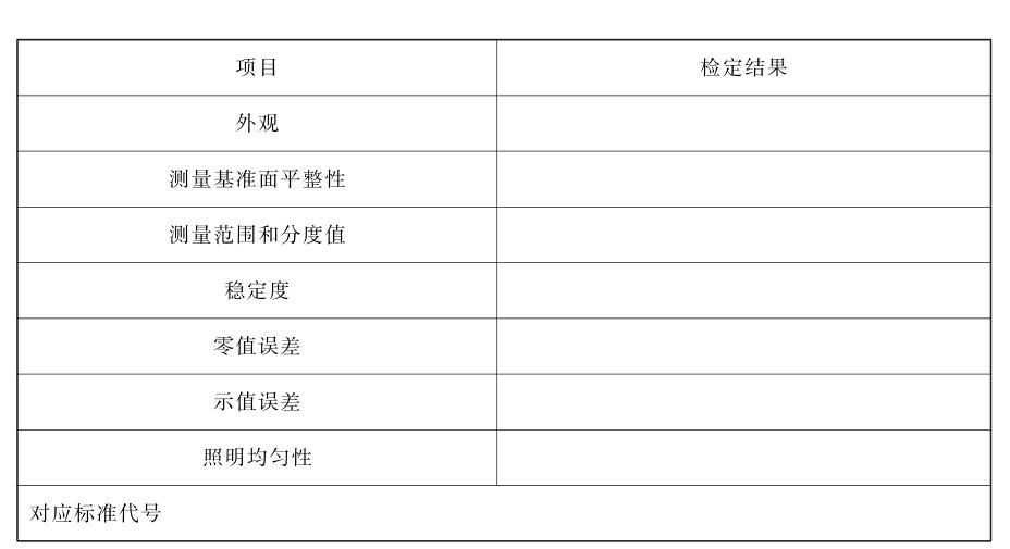 光澤度計檢定證書內容