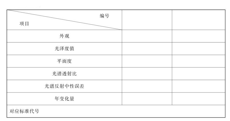 光澤度板檢定證書內容